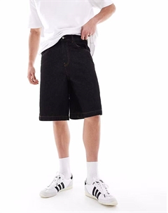 Длинные джинсовые шорты, черный Asos design