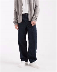 Свободные прямые брюки в тонкую полоску, мультиколор Asos design