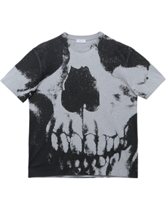 Футболка с принтом черепа, черный Alexander mcqueen