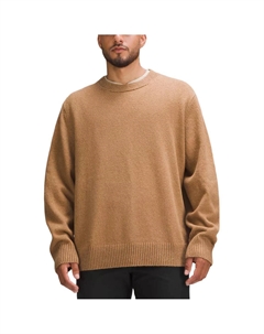 Свитер свободного кроя мужской, коричневый Lululemon