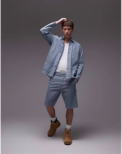 Плотницкие шорты в полоску из орехового дерева Cat wwr