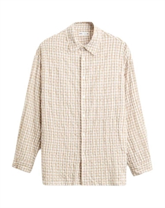 Мужская рубашка бежевого цвета Beige Zara