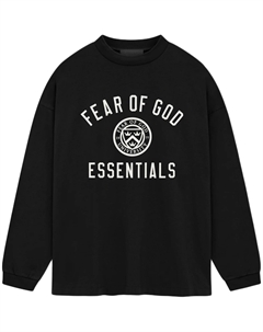 Jersey Long sleeve T shirt, черный Fear of god essentials