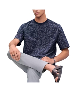 HERMES Футболка SS25 мужская deep sea blue Hermès