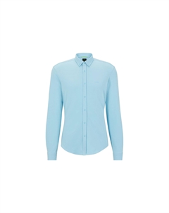 Рубашка с длинным рукавом мужская светло-голубая Hugo boss