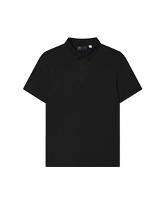 Поло мужское угольно-черное Jet Black Fila