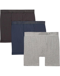 Мужские трусы 3 штуки, черный/мультиколор/синий Lululemon