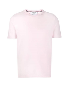 Классическая майка пике с 4 полосками, розовый Thom browne