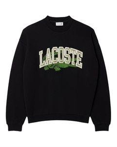 Свитшот с принтом логотипа, черный Lacoste
