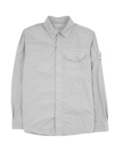 Длинный рубашка с закругленным подолом, серый Stone island