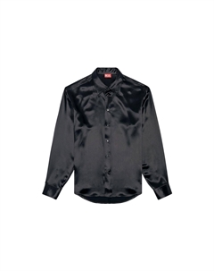 Рубашка из сатина с вышитым логотипом Ricco, черный Diesel