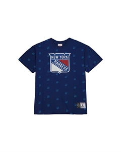 Футболка мужская темно-синяя Mitchell ness