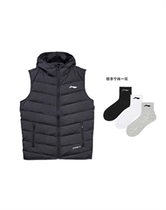 Пуховая жилетка для мужчин, черный Li-ning