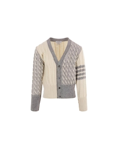 Кардиган с четырехполосным узором, мультиколор Thom browne