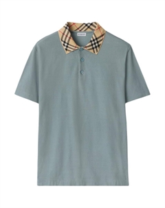 Поло с отложным воротником, серый Burberry