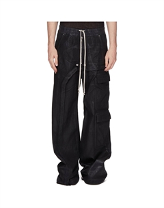 Голливудские джинсы imbalanced с двойными карманами jumbo, черный Rick owens drkshdw