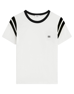 Футболка Triomphe Regular из хлопкового джерси, белый Celine