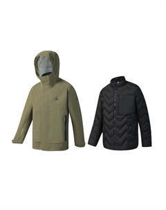 Водонепроницаемая и теплая ветровка для мужчин, зеленый Fila