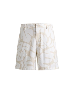 Шорты Chino с цветочным принтом Boss Karlos, белый Hugo boss
