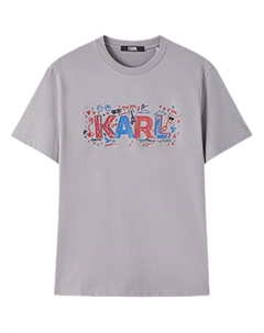 Футболка KARL LAGERFELD SS25 мужская gray, серый Karl lagerfeld / karl lagerfeld jeans
