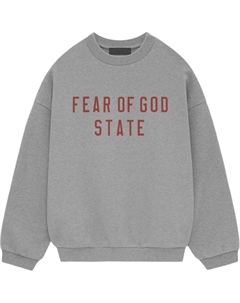 Флисовая толстовка ii crewneck, серый Fear of god essentials