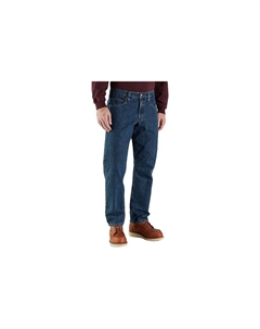 Джинсы с фланелевой подкладкой и 5 карманами, Relaxed Fit, мужские, Canal/Blue Carhartt