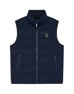 Пуховая жилетка мужская королевского синего цвета Karl lagerfeld / karl lagerfeld jeans