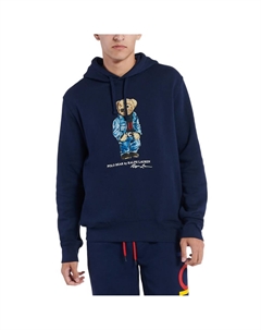 Толстовка с принтом медведя на шнурке, синий Polo ralph lauren