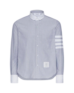 Оксфордская рубашка с теневой полоской 4 бар, серый Thom browne