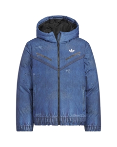 Куртка пуховая fw25 fk denim down jkt мужская, темно-синий/серый/белый Adidas originals