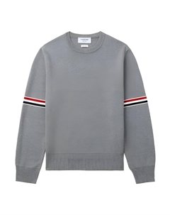 Миланский джемпер с воротником-стойкой, серый Thom browne