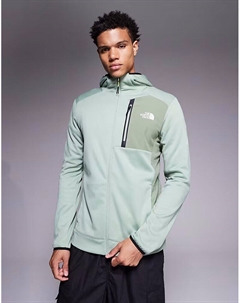 Флисовая кофта North Face Mountain для легкой атлетики с застежкой-молнией и капюшоном The north face