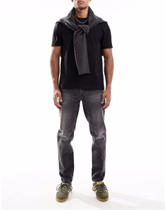 Зауженные джинсы эластичного кроя черного цвета Asos design