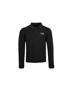 Поло EA7 мужское черное Emporio armani