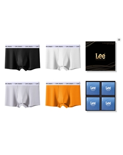 Трусы мужские 4 штуки подарочный набор, оранжевый Lee