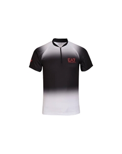 Поло EA7 мужское черное Emporio armani