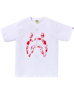 Bape Abc Camo Shark футболка SS25, белый A bathing ape®