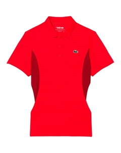Поло с аппликацией логотипа ultra dry, красный Lacoste