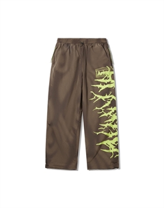 Повседневные брюки мужские коричневые с принтом Li-ning