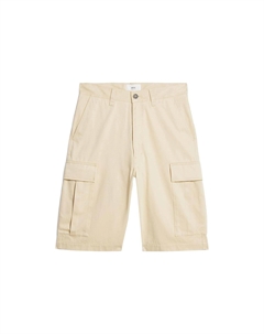 Ami Button детализированные карго-шорты, Ecru Amiparis
