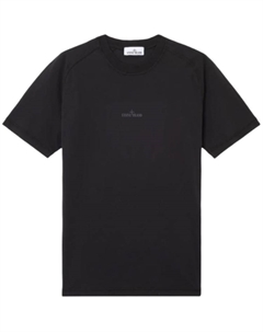 Футболка Compass Printed Crewneck, черный Stone island