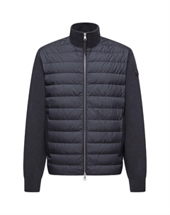 Спортивная кофта на молнии с утеплителем, синий Moncler