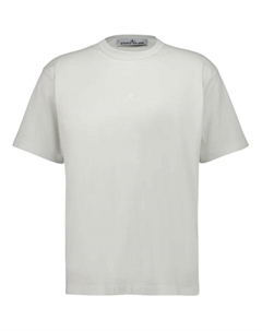 Футболка с вышитым логотипом, светло-серый Stone island