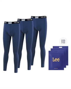 Классические термобрюки 101 мужские, 3 пары, синий Lee