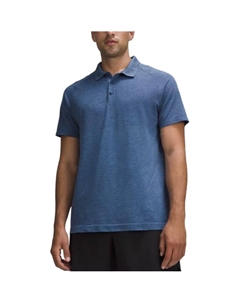 Футболка-поло Metal Vent Tech мужская, синий Lululemon