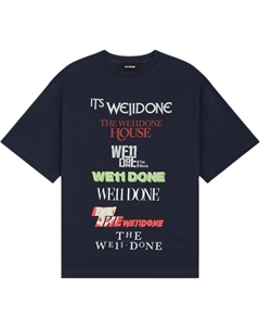 Футболка мужская морская синяя We11done