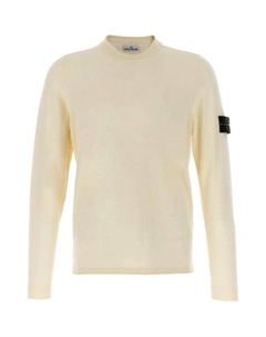 Compass badge Jumper, Ecru Stone island