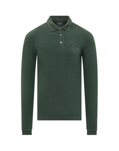 Поло EA7 мужское зеленое Emporio armani