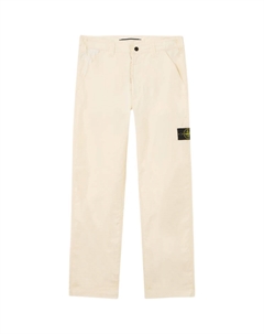 Прямые брюки Compass Patch, слоновая кость Stone island
