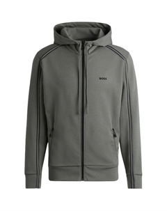 Босс худи с молнией, серый Hugo boss